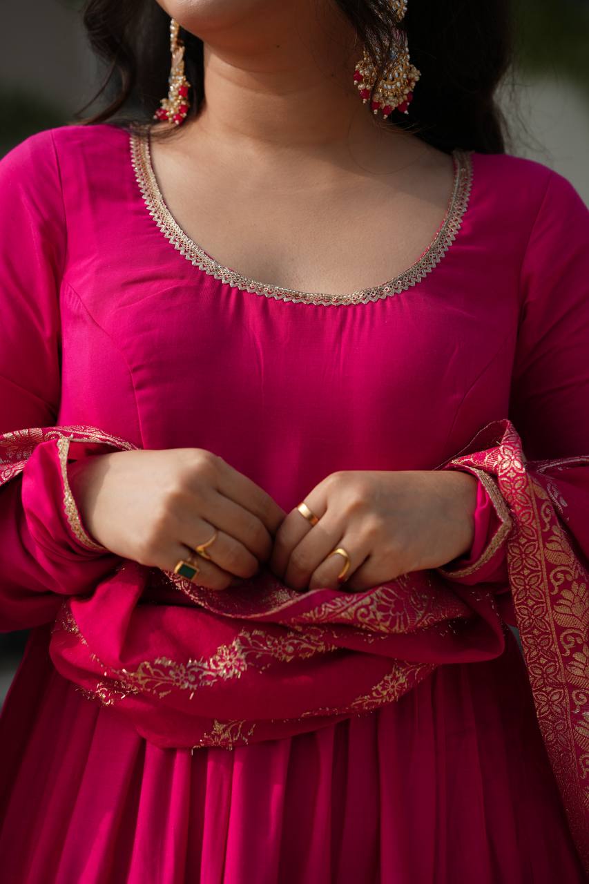 New Designer Premium Anarkali Suit Set