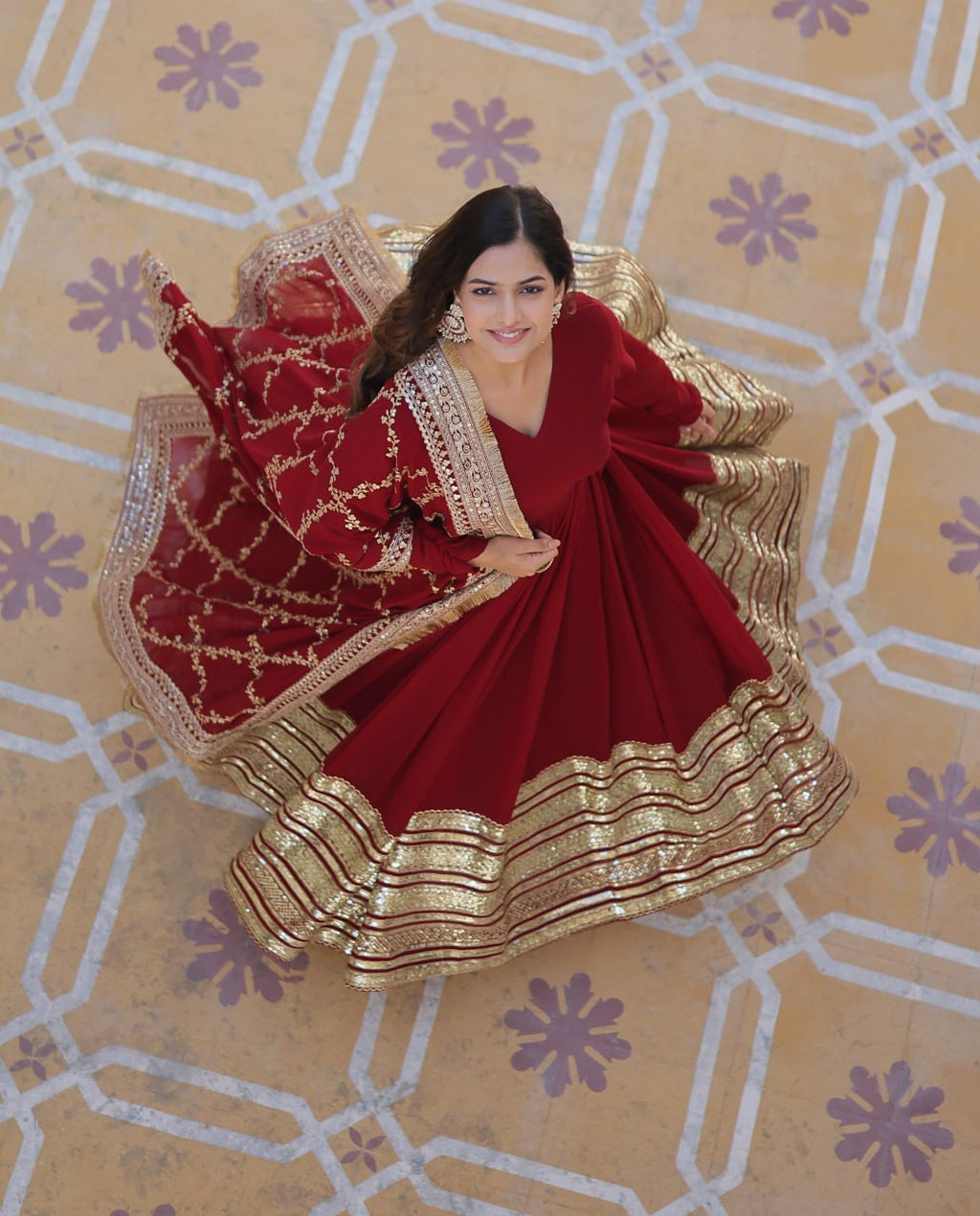 Anamika Premium Designer Anarkali Suit Set