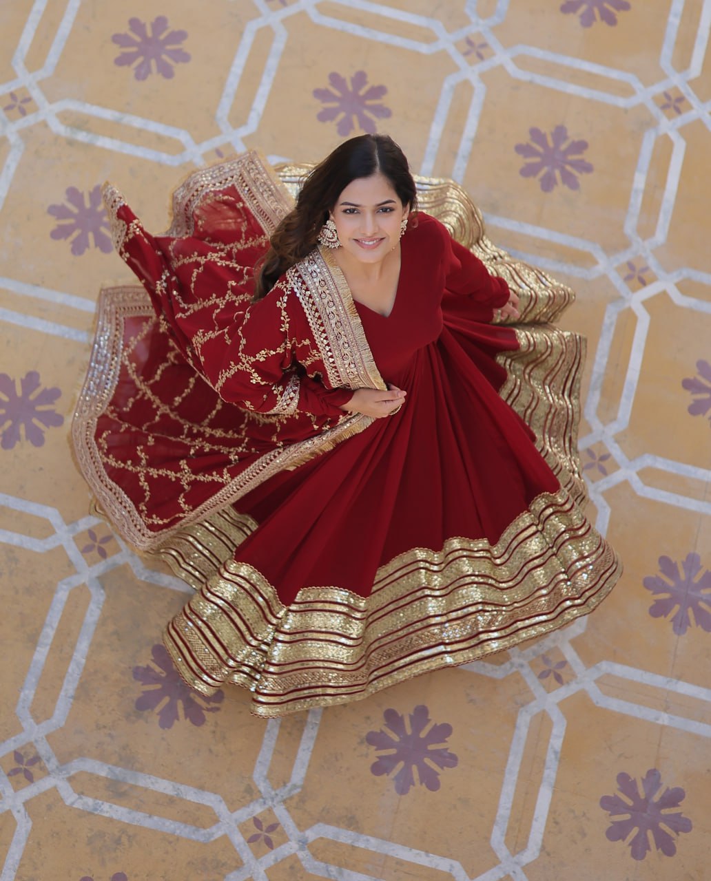 Anamika Premium Designer Anarkali Suit Set